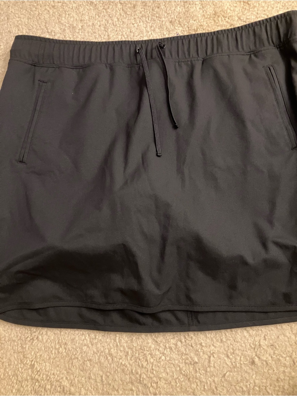 Made For Life Black Women's Active Drawstring Skort
